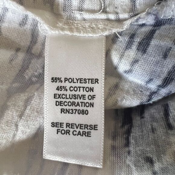 Cato Women's Tie-Dye T-Shirt with Studded Embellishment Gray White Medium - Picture 13 of 13